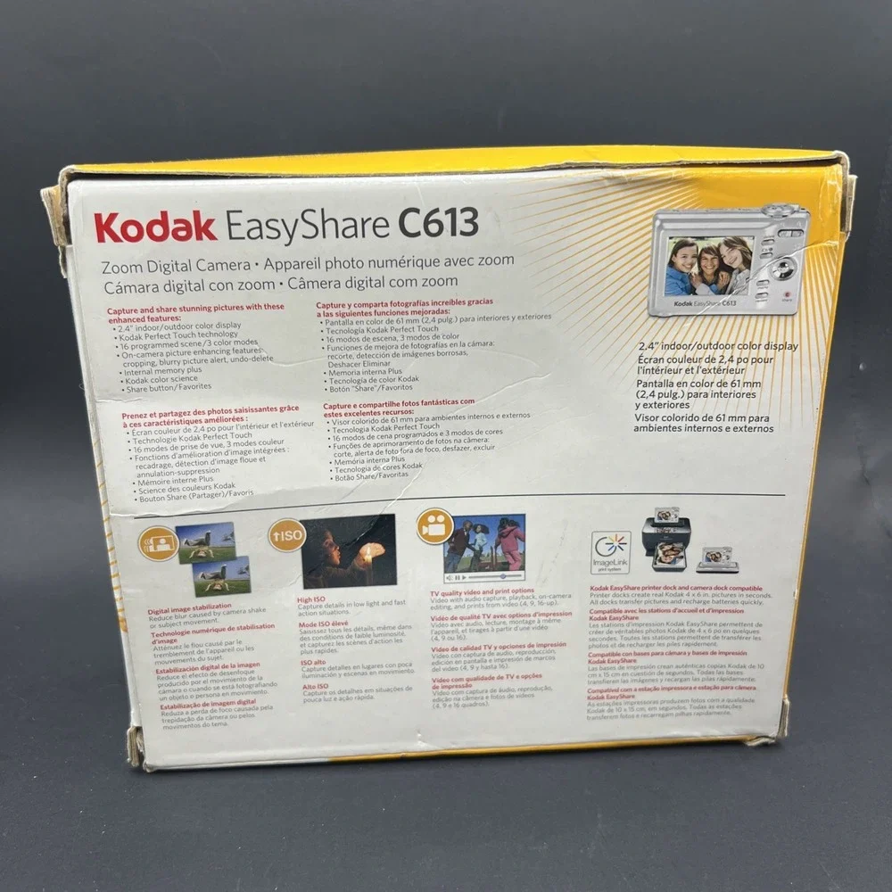 Kodak EasyShare C613 Box, Software, Dock Insert, Data Transfer Cable - NO CAMERA